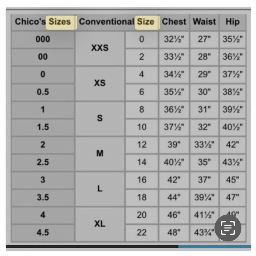 CHICOS TOP - size 8/10 - Picture 5 of 5